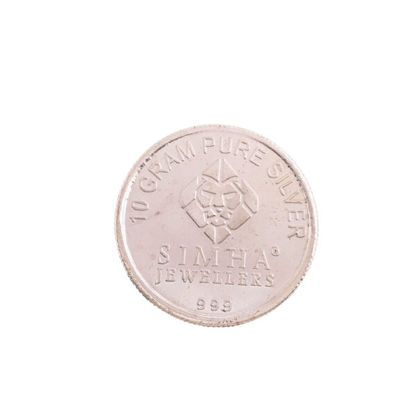 SIMHA 10gm GANESHA SILVER COIN (999)