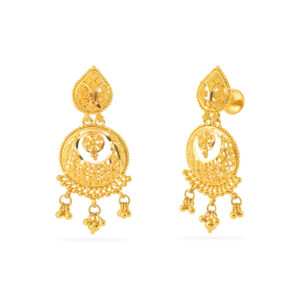 Startlit Swings Gold Earrings