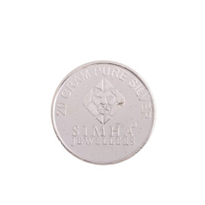 SIMHA 20gm LAXMI SILVER COIN (999)