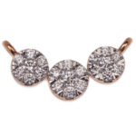 Sparkling Tri-Stone Diamond Pendant