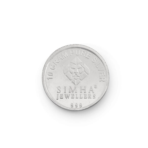 SIMHA 10gm GANESHA SILVER COIN (999)
