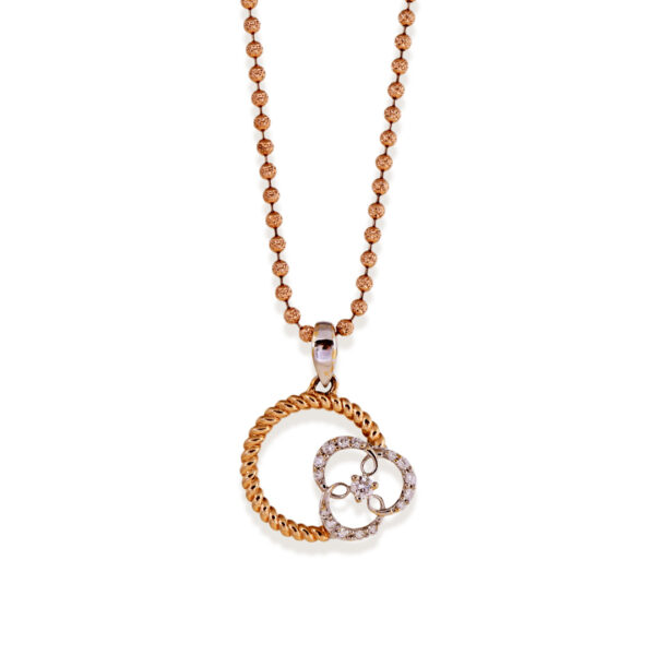 Shine Classic Round Diamond Pendant with Chain