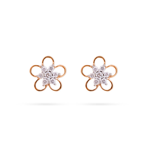 Daisy Spark Diamond Earrings - 18K Jewellery