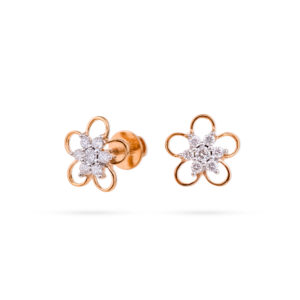 Daisy Spark Diamond Earrings - 18K Jewellery