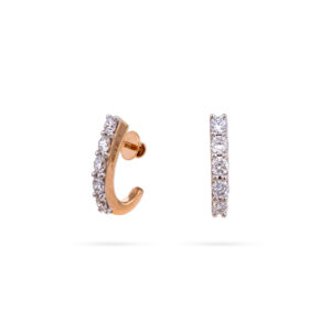 Baali Shaped Diamond Earrings - 18K Jewellery