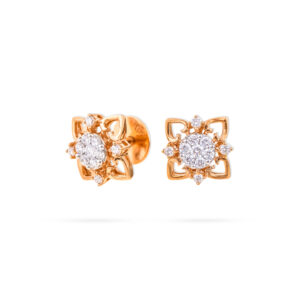 Radiant Nest Diamond Earrings - 18K Jewellery