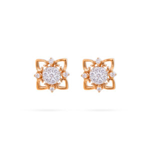 Radiant Nest Diamond Earrings - 18K Jewellery