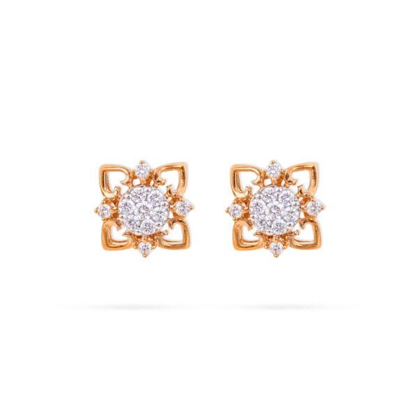 Radiant Nest Diamond Earrings - 18K Jewellery