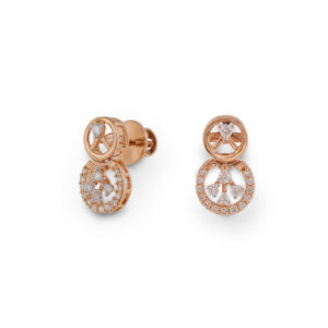 Crystal Spin Diamond Earrings