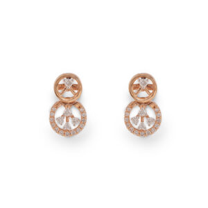Crystal Spin Diamond Earrings