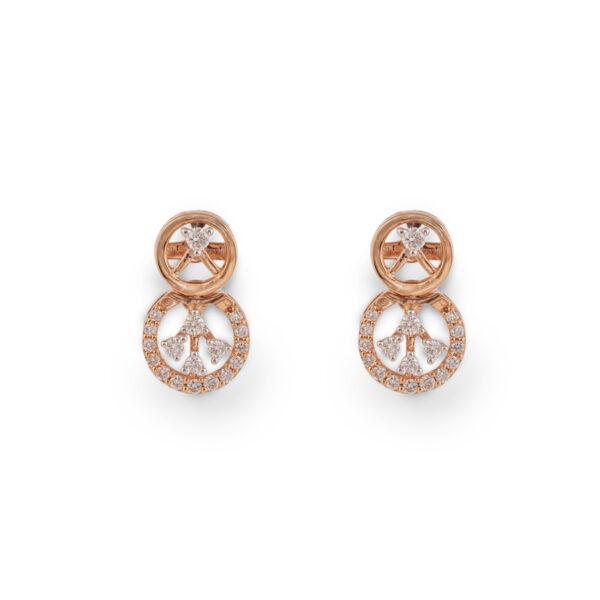 Crystal Spin Diamond Earrings
