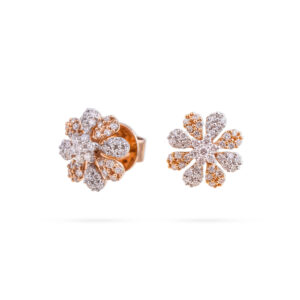 Shimmer Flora Diamond Earrings - 18K Jewellery