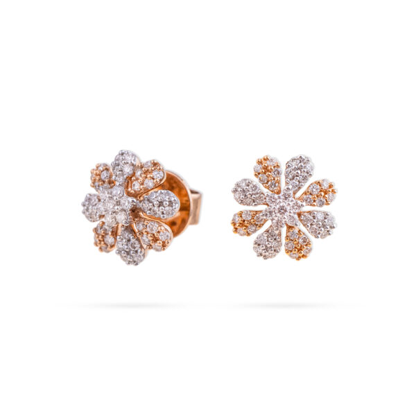 Shimmer Flora Diamond Earrings - 18K Jewellery