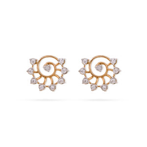 Moon Glow Diamond Earrings - 18K Jewellery
