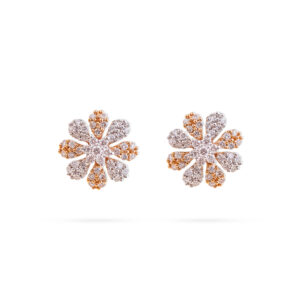 Shimmer Flora Diamond Earrings - 18K Jewellery