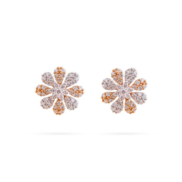 Shimmer Flora Diamond Earrings - 18K Jewellery