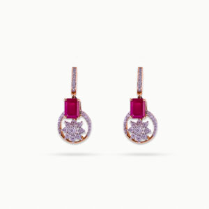 Cherry Dazzle Diamond Earrings