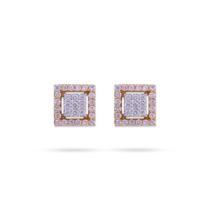 Regal Square Diamond Earrings
