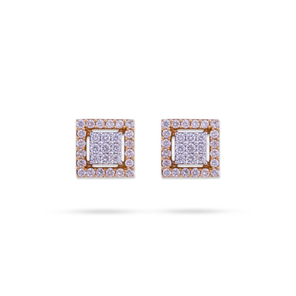 Regal Square Diamond Earrings