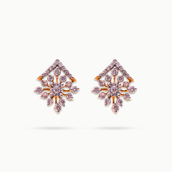 Floral Radiance Diamond Earrings