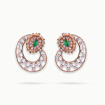 Flora Mesh Circle Diamond Earrings