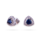 Blue Stone Diamond Earrings