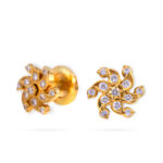 Petal Spark Diamond Earrings