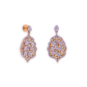 Leaf Whisper Diamond Earrings