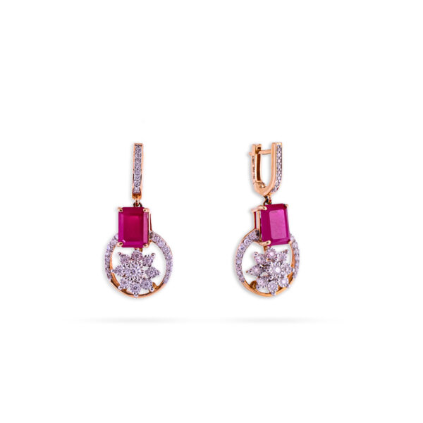 Cherry Dazzle Diamond Earrings