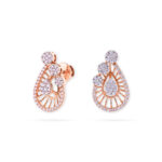 Pearl Flame Diamond Earrings