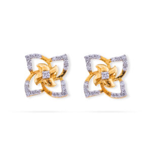 Twist Flora Diamond Earrings