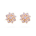 Classy Floral Diamond Earrings