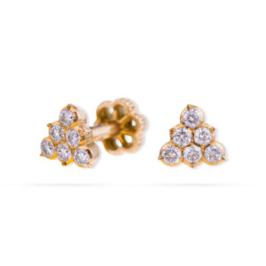 TriFlora Sparkle Diamond Earrings