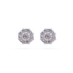 Modern Sparkling Diamond Earrings