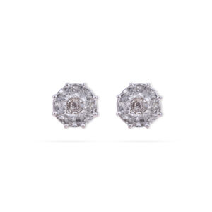 Modern Sparkling Diamond Earrings