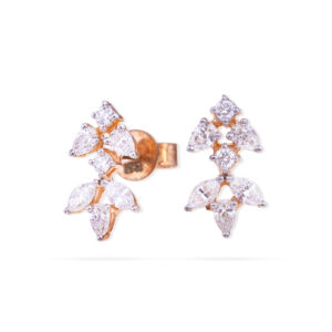 Glimmer Leaf Diamond Earrings