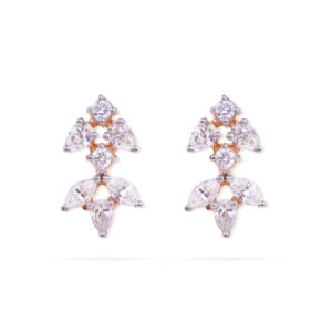 Glimmer Leaf Diamond Earrings