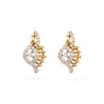 Peacock Light Diamond Earrings - 18K Jewellery