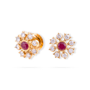 Floral Majesty Diamond Earrings