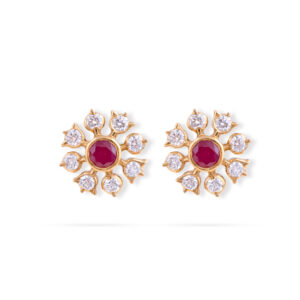 Floral Majesty Diamond Earrings