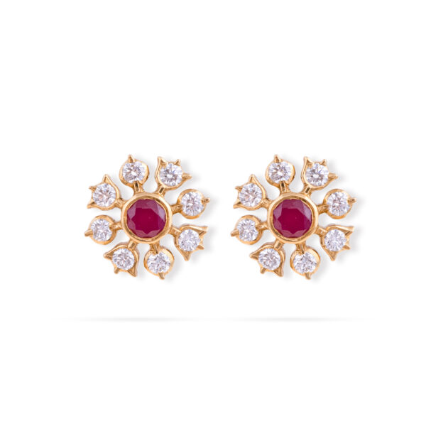 Floral Majesty Diamond Earrings