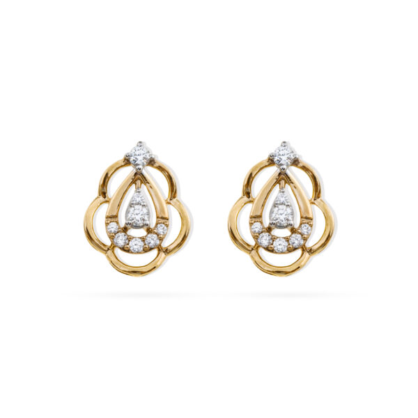 Teardrop Grace Diamond Earrings