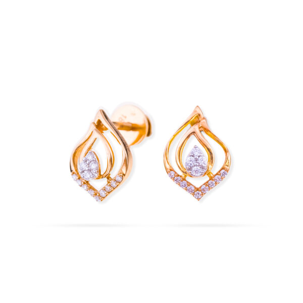 Glowleaf Charm Diamond Earrings
