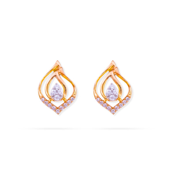 Glowleaf Charm Diamond Earrings
