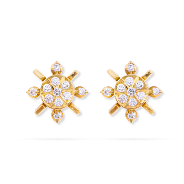 Starlit Spark Diamond Earrings
