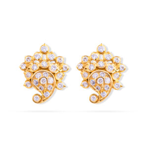 Sparkle Swirl Diamond Earrings