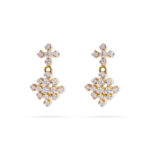 Crystal Drop Diamond Earrings - 18K Jewellery