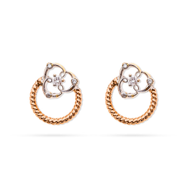 Shine Classic Round Diamond Earrings - 18K Jewellery