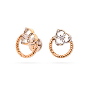Shine Classic Round Diamond Earrings - 18K Jewellery