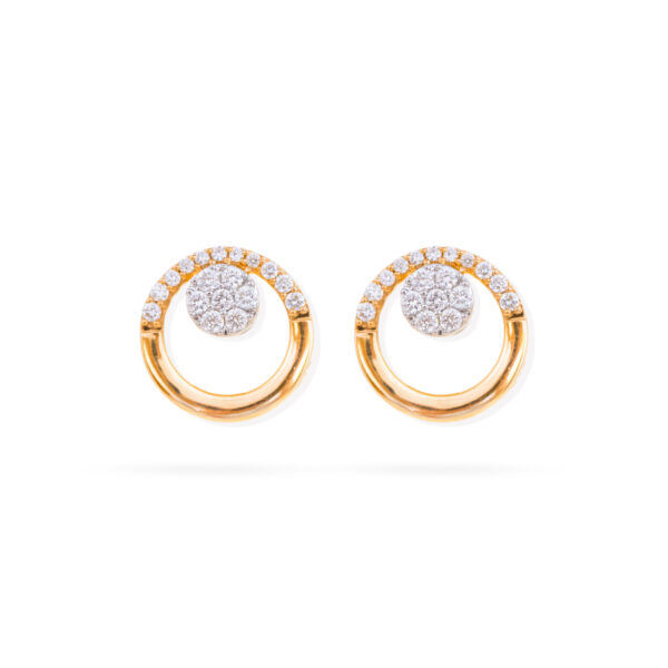 Golden Orbit Diamond Earrings